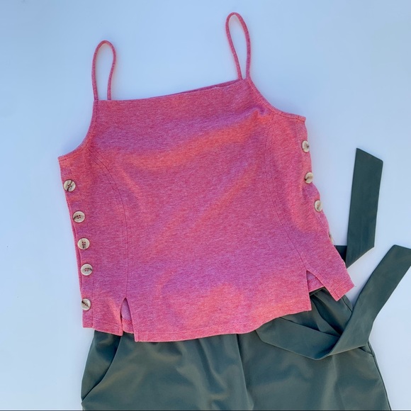 Anthropologie Meadow Rue Pantego Side Button Tank - Picture 8 of 15